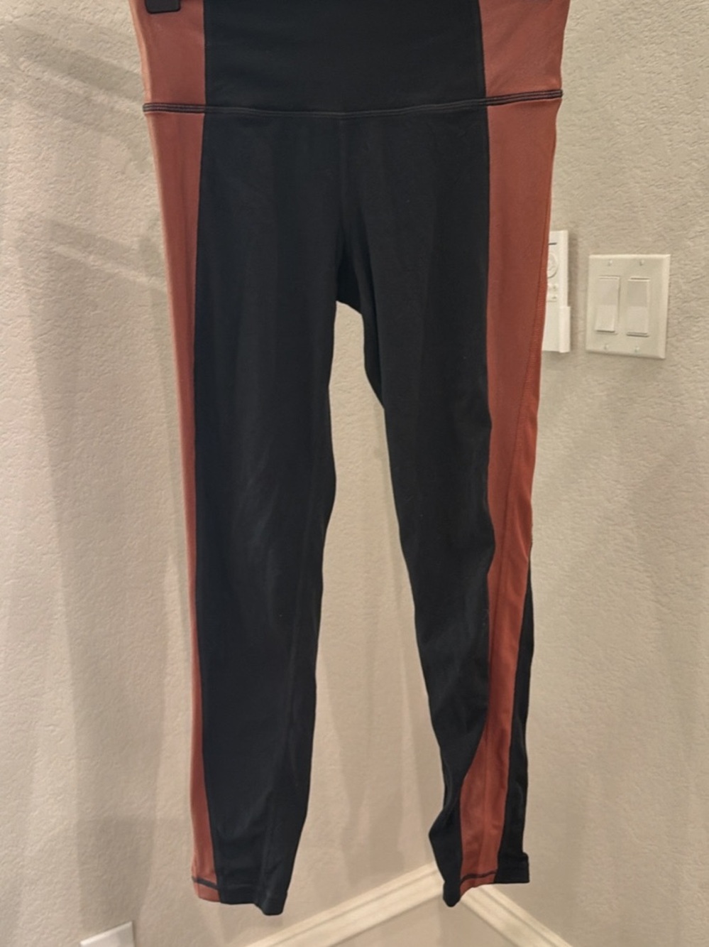 Athleta Leggings — Black & Rust